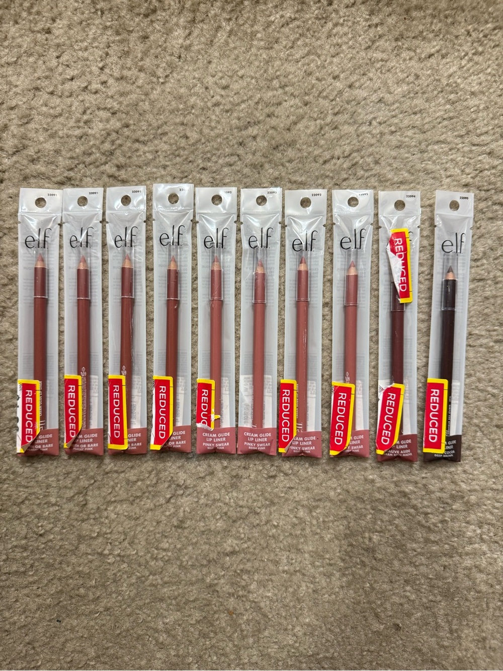 Elf Cream Glide Lip Liner (Bundle of 10)